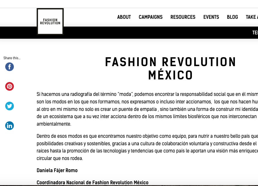 Blog Fashion Revolution México